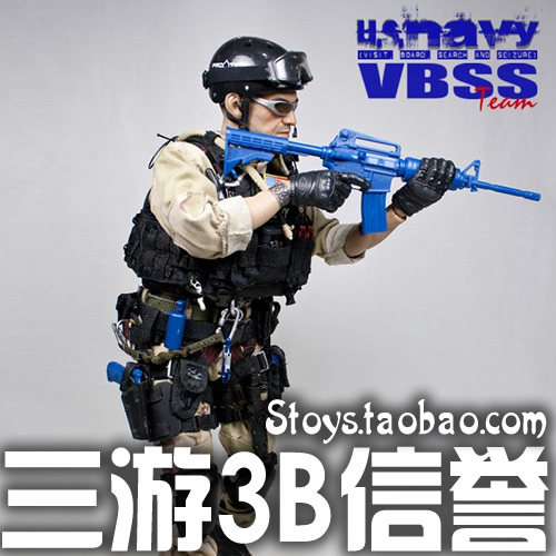 Three Tour soldiers PH PLAYHOUSE 1 6 US Navy Dundship Detective Squad VBSS TEAM Spot