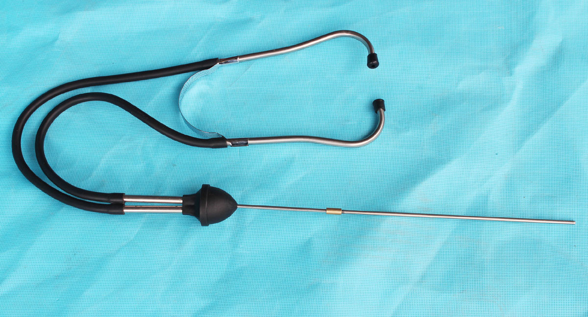 Cylinder stethoscope Mechanical stethoscope Automotive stethoscope Mechanical internal noise detection Noise detector