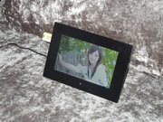 HD 7 inch 800 * 480 USB SD khung ảnh kỹ thuật số điện tử màn hình rộng TV màu đen