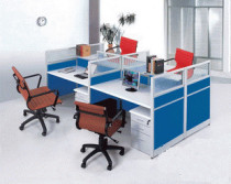 Office folding screen partition 4-place combined office computer desk office furniture