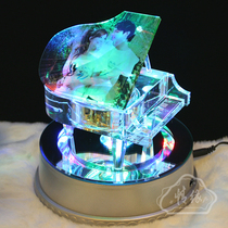 Crystal piano free lettering photo photo gift for girlfriend lover gift