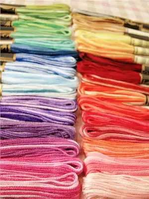 DIY embroidery wire: rorace 25# cotton embroidery thread (rainbow gradient 35 color set)