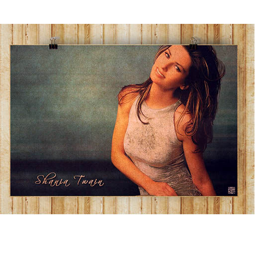 Shania Twain Shania Twain poster country song after European and American superstar HD poster retro country music
