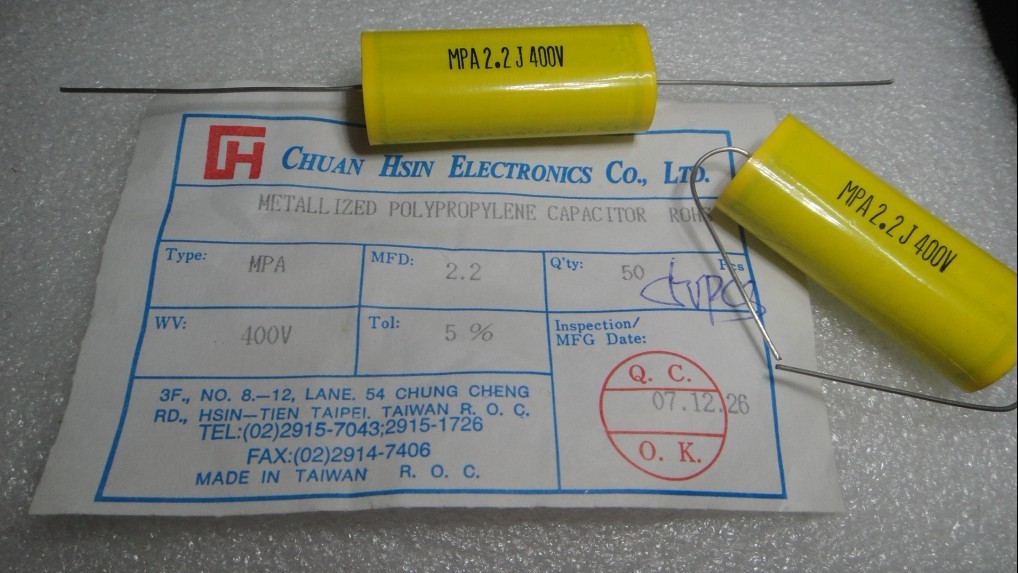 CH MPA 2 2uf 400v 2u2f 225 New thin-film capacitor