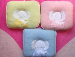 Small elephant pillow newborn baby anti-partial head correction pillow-shaped pillow baby towel pillow