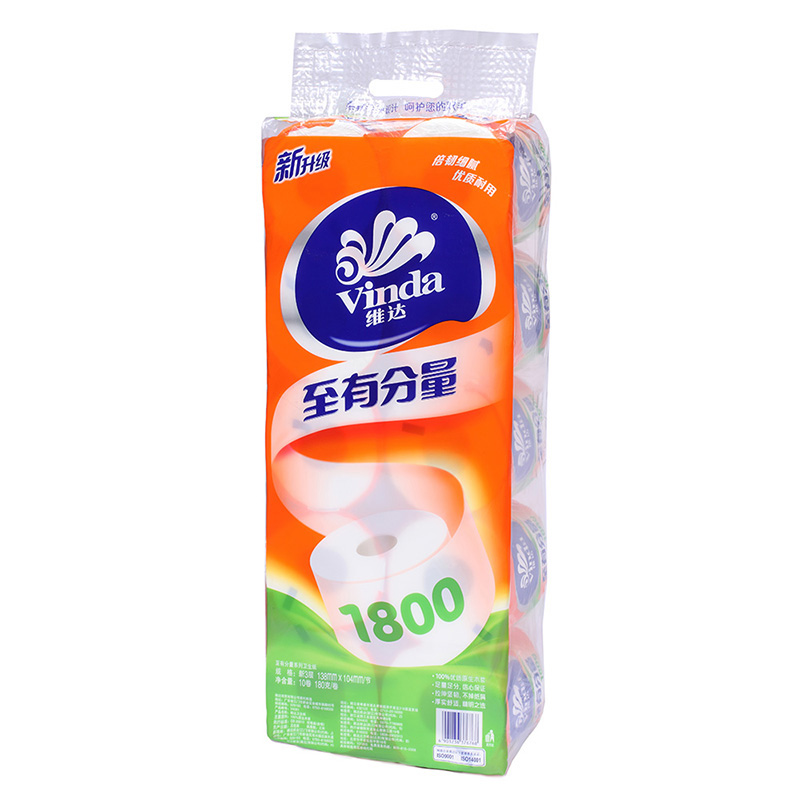 【天猫超市】维达至有份量系列卫生纸3层180g10卷138mm*104mm卷纸