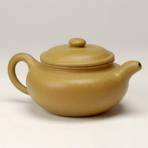 Lixing Purple Sand Teapot Collection Golden Yellow Section Clay Imitation Ancient Pot Traditional Prosody Work Pot 210CC in Flat Belly Pot-Taobao