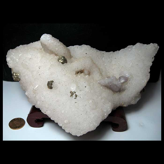 Mine Label YS2505BB0D * quartz fluorite yellow iron ore (19cm1 13kg) Fluorite *XO