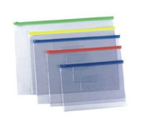 A5 transparent PVC plastic pull side bag file bag F54 pull side bag zipper bag