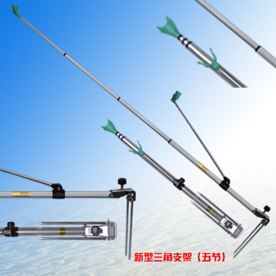 Wanghai fishing tackle fishing rod turret new triangle bracket white aluminum alloy PB2 1m ultra-light fishing
