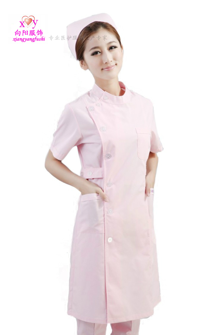 Overstretched collar nurse's clothing winter summer clothing long body white coat hospital cosmetic medicine shop dental clinic work clothes