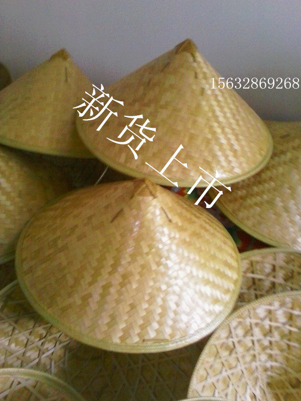 Wholesale bamboo knitting bucket hat big light board Chandelier lampshade cap Shade rainproof fishing hat Dance prop cap