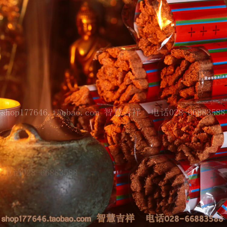Tibetan temple is a good product for Buddha Gong Xiang natural materials manually made for Buddha Shuhui Xiuhui