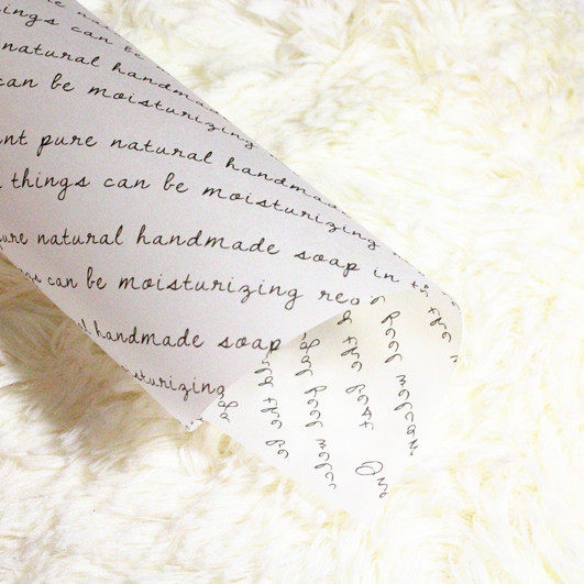 European alphabet handmade soap wrapping paper handmade soap paper packaging cold soap packaging soap wrapping paper 5 sheets into