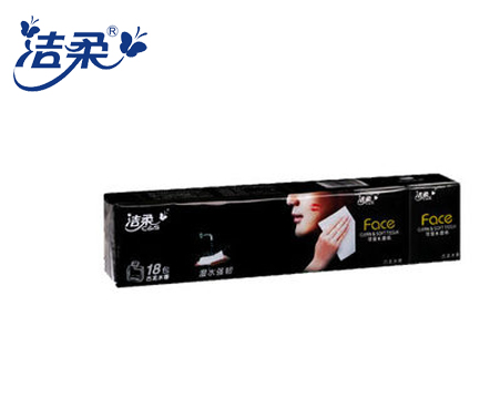 洁柔可湿水面纸迷你手帕纸古龙水香味18包