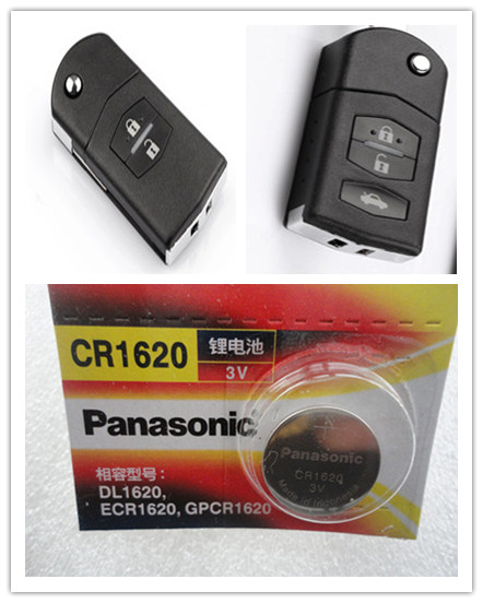 Compatible Mazda 6 Ma six Pentium B70B50M3 Star Cheng M5 Ruiyi remote control battery folding key battery
