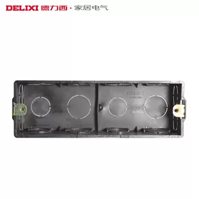 Delixi switch socket 118 type large 195 four bit cassette bottom box junction box wiring box