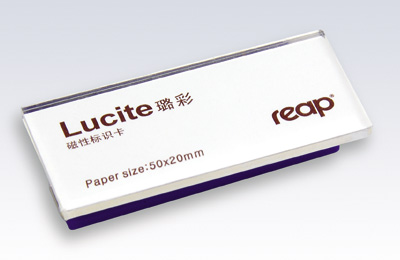 Lucai-Magnetic Identification Card 7023 50x22mm Badge Magnetic Worker Number Plate Name Identification Card