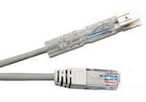 1 pair of duckbill head RJ45 Crystal Head 2 core duckbill head turn RJ45 line (1 meter long)