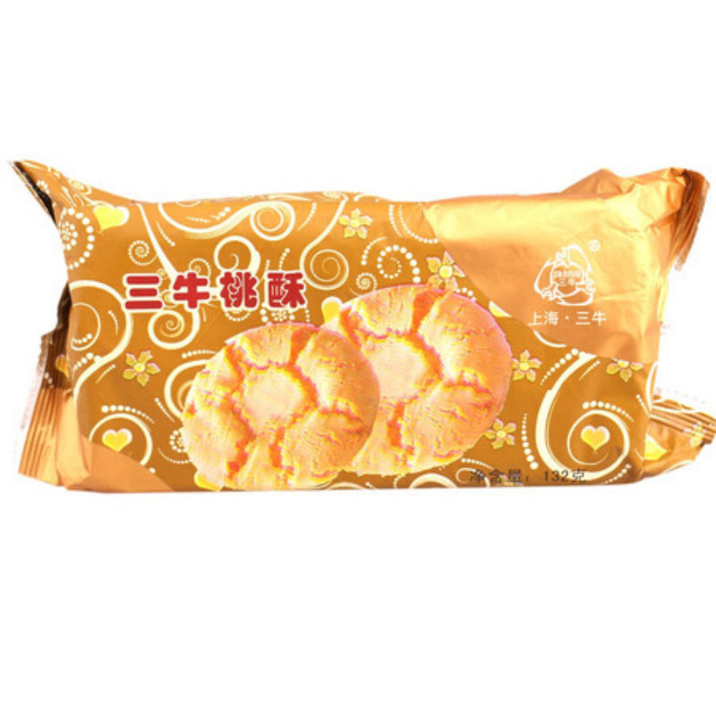 【天猫超市】三牛 桃酥（原味） 132g/袋 三牛 上海老字号产品