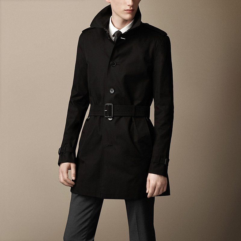 BURBERRY/博柏利中长款棉质嘎巴甸Trench风衣 37899601