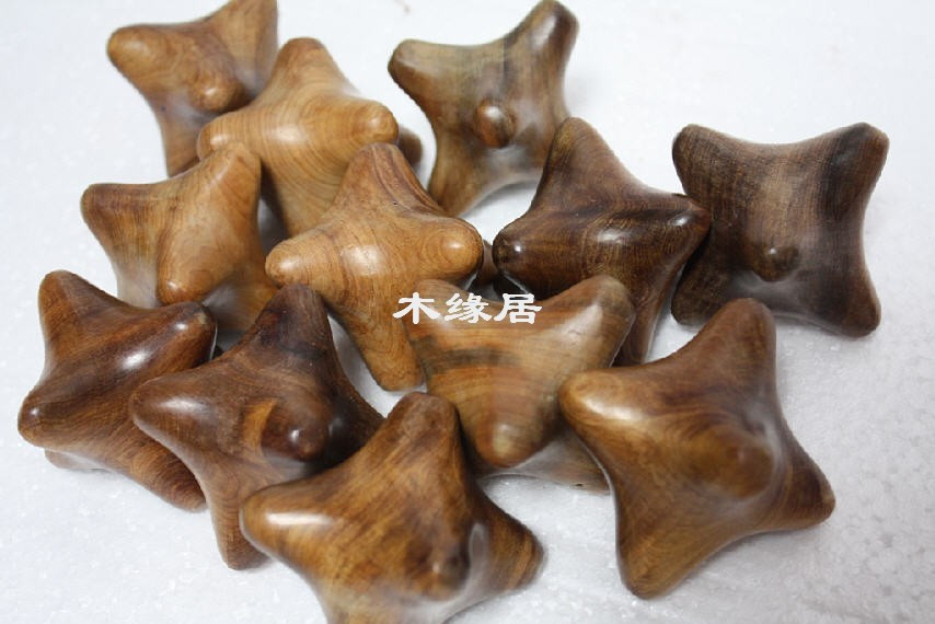 Vietnamese camphor wood hexagonal play star massage ball promotes blood cell metabolism