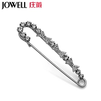 Áo len nịt nịt len ​​đính kim sa lớn Pin quai khóa Trâm Phụ kiện Hàn Quốc Khăn choàng nữ Khóa pin lớn Trang sức 31 ghim cài áo vest