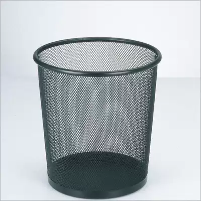 Metal mesh waste paper basket trash can household simple style medium multi-color optional can be creative Nordic style