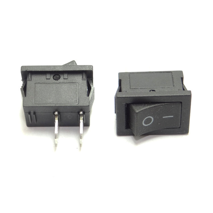 Black KCD1-11 rocker switch 2 foot wane power boat shape switch 250VAC 125VAC