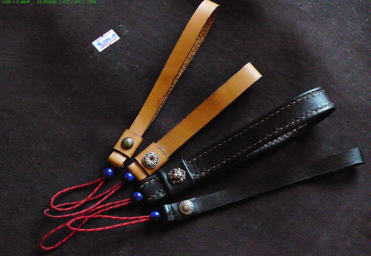 Leather handmade camera hand strap wrist braces custom