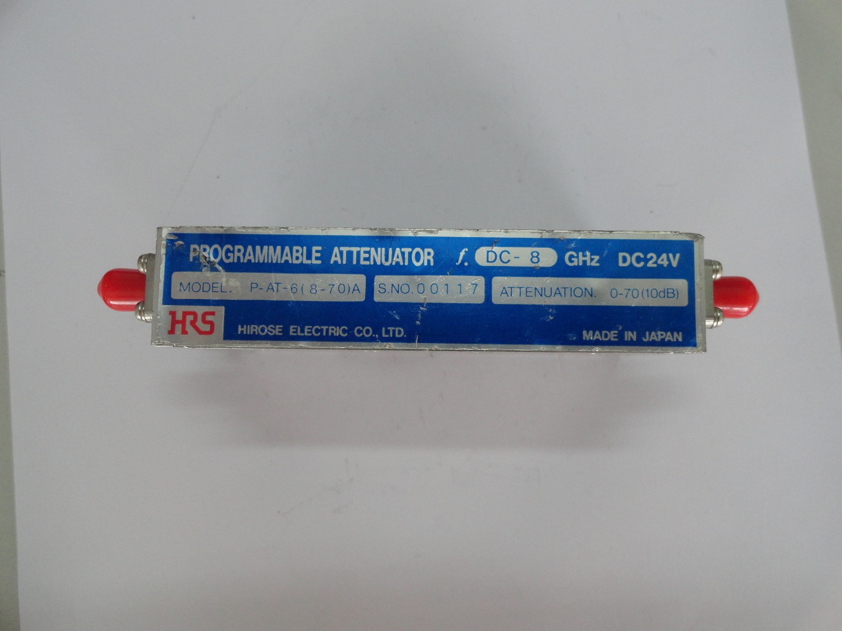 Program-controlled stepper attenuator HRS P-AT-6 (8-70) A 0-70dB DC-8GHz 24V