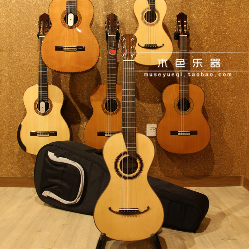 Roman N1N2N3 19th century Romantic classical guitar Travel guitar face vintage single board