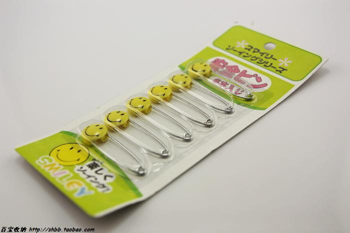 Smiley Safety Pins Child Safety Pins Children's Safety 6 Pack