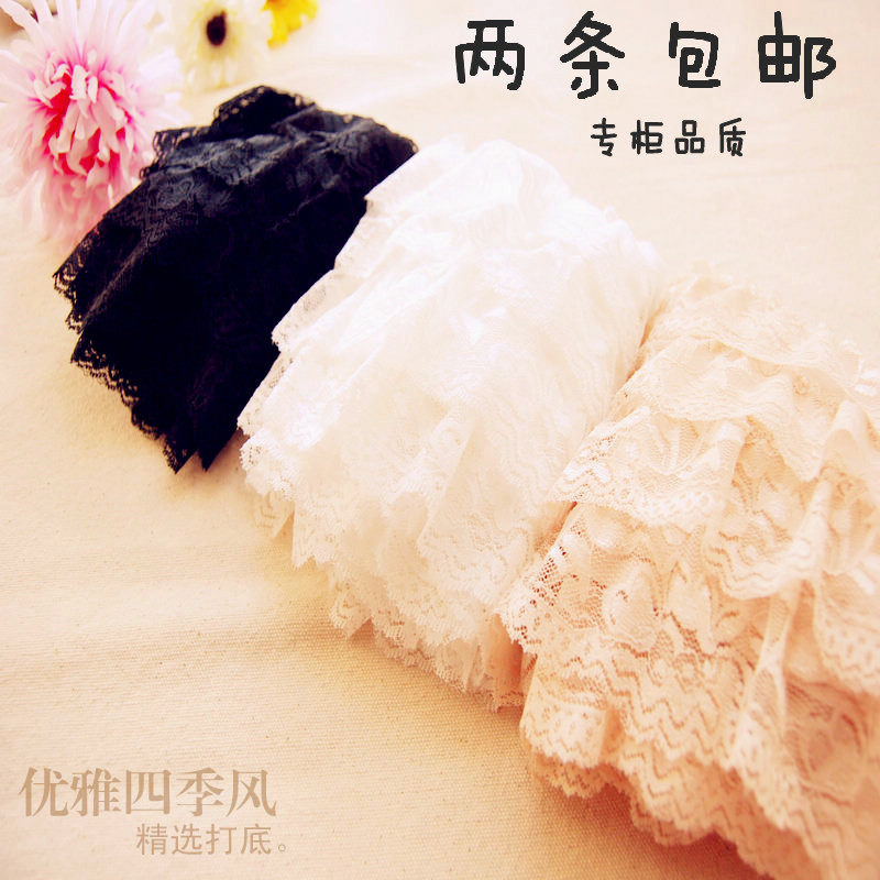 Korean version Modale three-layer anti-walking light beating bottom shorts lace multilayer cake pants 30% trouser safety pants