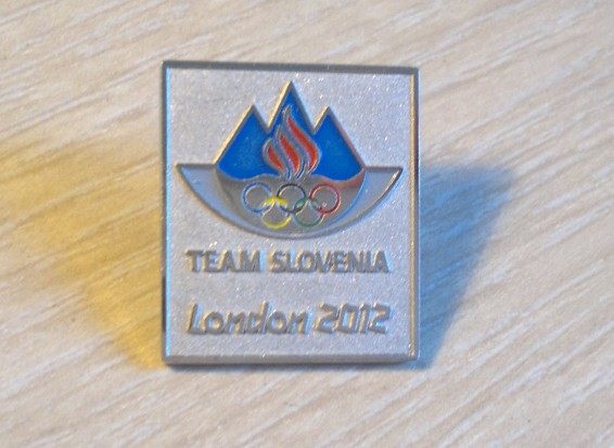 2012 London Olympics badge Slovenian Olympic Committee badge Slovenia NOC badge