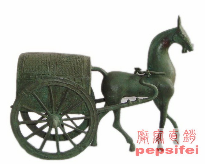 Bronzes imitated ancient pendulum pieces Han Dynasty Marcars upscale business gift ancient play collection Packs with old paste-Taobao