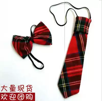 New children's plaid bow tie tie for boys and girls safety buckle show bow little gentleman tide boy tie