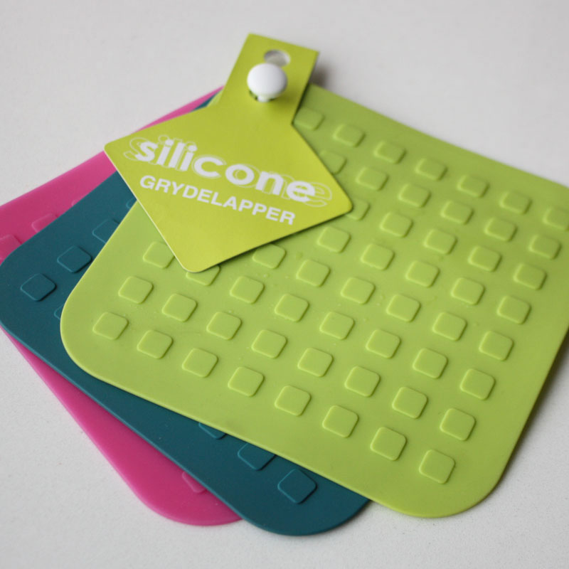 Outlet Single Food Grade silicone Silicone Dining Mat thermal insulation mat end grip pan to open bottle cap 16 * 16cm