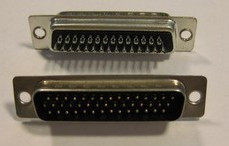 Black rubber DB44 Push Welding Wire 3 rows 44P needle HDB44 core connector plug-in