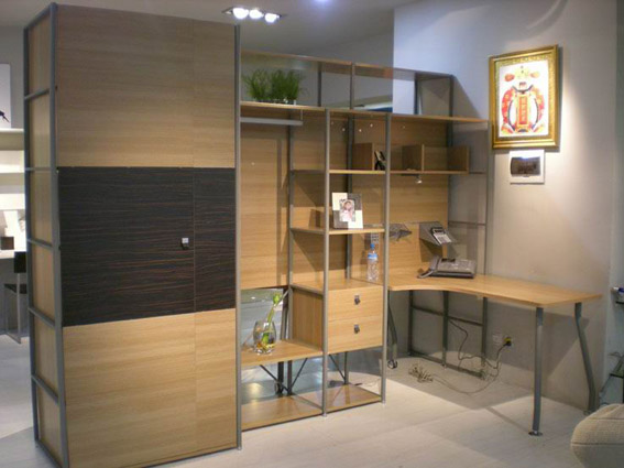 Casual Composition Book Room Bedroom Furniture Combination Cat King Style Steel Wood Wardrobe Corner Desk Rack Cabinet