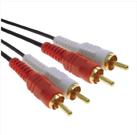 2RCA red and white double lotus head audio signal cable TV DVD amplifier speaker cable fever anti-interference
