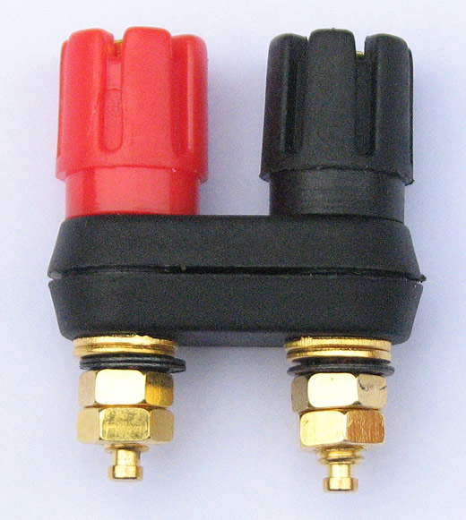 Gold-plated pure copper double banana amplifier speaker output terminal block terminal block audio socket board box