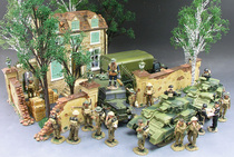 1:30 World War II US Army Transport Truck Armored Vehicle Construction Combat Command Alloy Scene