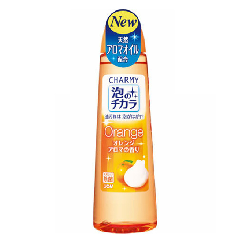 lion狮王CHARMY泡沫洗洁精(橘子)250ml日本原装进口洗涤剂去油污