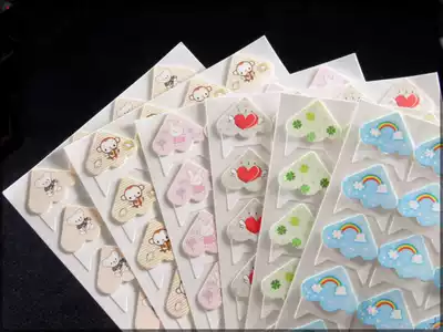 Candy-colored corner stickers for polaroid photo paper DIY photo album color corner stickers 24 cartoon corner stickers