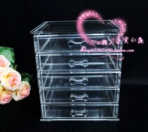 Exclusive custom export quality 5 layer drawer cabinet transparent creative fashion jewelry storage box