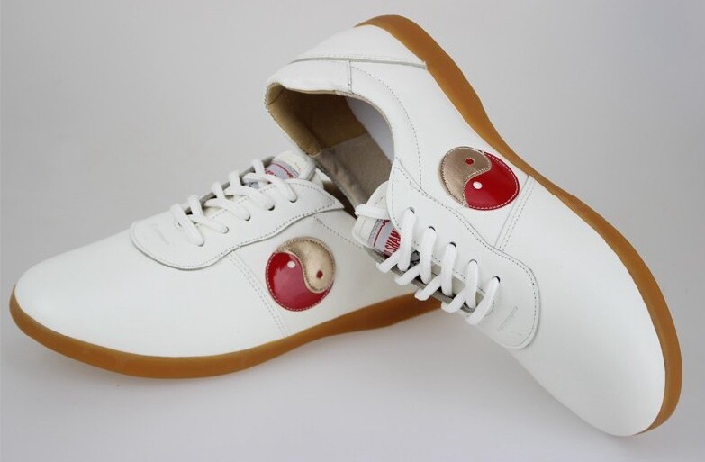 New Qiaoshang Foot Brother Tai Chi Shoes Men's and Women's Exercise Shoes Tendon Bottom Soft Cowhide Top Layer Leather Qiao Shang Tai Chi Shoes