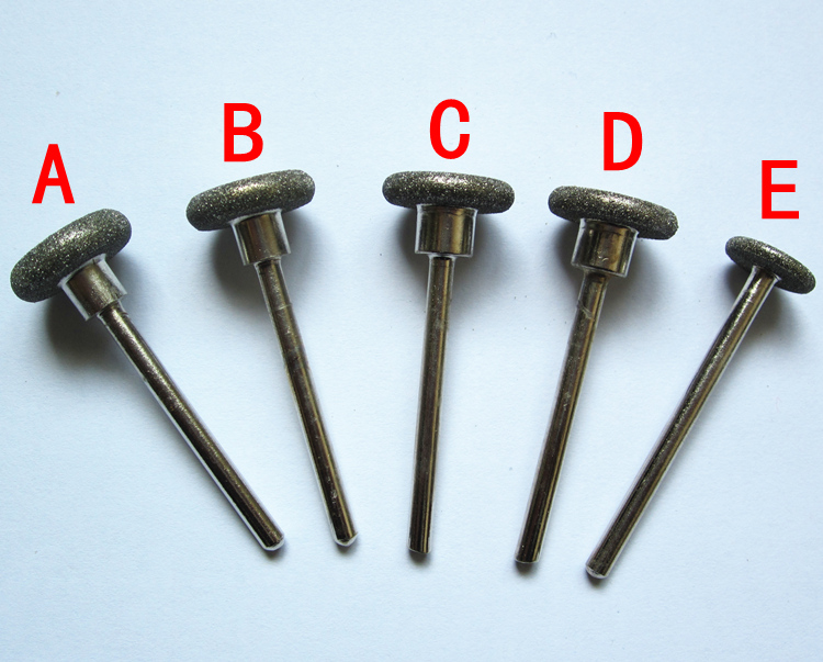 Diamond grinding head Jade carving grinding head Emery grinding head Alloy grinding head Jade peeling tool 3mm handle