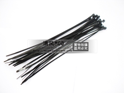 Self-locking nylon cable tie Computer case cable management Plastic buckle Strong lashing wire bundle wire holder black