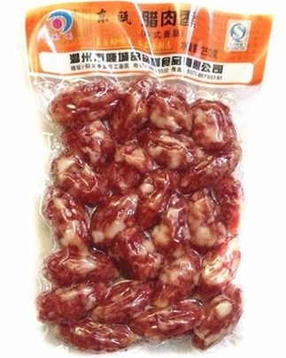 Wenzhou Hometown Taste Dongara Intestines Chinese Sausage 250 gr Raed Date-Taobao